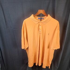 Orange Polo Ralph Lauren Shirt Oversized Tall Size 4XLT Please Read Description